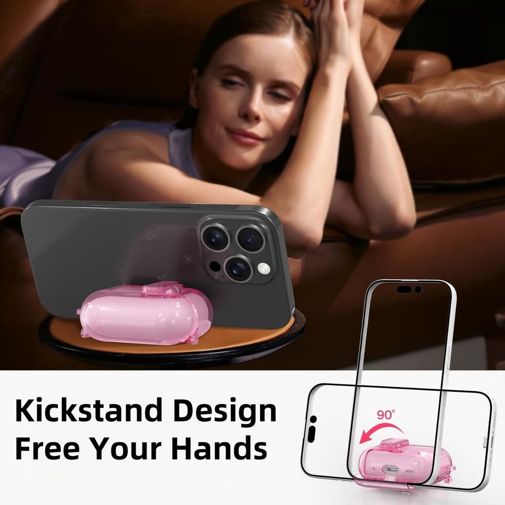 Прозрачный чехол для AirPods Pro 3, чехол-подставка для телефона с предохранителем, конструкция крышки с автоматическим открыванием, с крышкой для чистящего карандаша для AirPods Pro 3