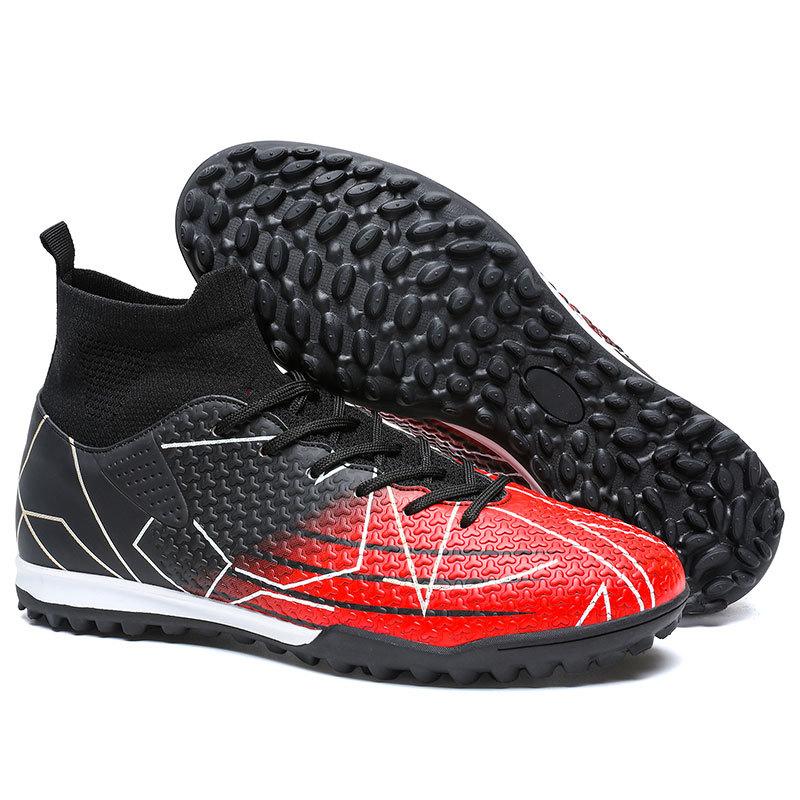 Новые детские футбольные бутсы мужские высокие студенческие TF шиповки AG длинные шипы взрослые дышащие тренировочные кроссовки женские