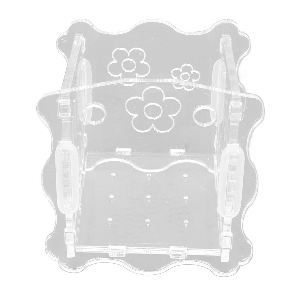   Plant Cup Acrylic Transparent Permeable Hole   Safe   Plant Pot with Suction Cup for Fish  