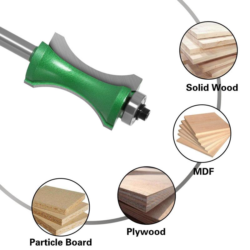 1 шт., 8 мм, хвостовик, вогнутый радиус, фрезы, полукруглые фрезы промышленного класса, кромочные фрезы, концевая фреза, деревообрабатывающие инструменты