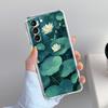 Чехол для телефона Samsung Galaxy S26 S25 S24 S23 S22 Ultra S20 S21 FE 5G Plus Мягкий прозрачный чехол с узором лотоса