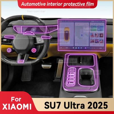Для XIAOMI SU7 Ultra 2025 Защитная пленка для центральной консоли и приборной панели автомобиля, аксессуары против царапин
