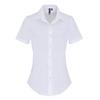 Premier Женская/женская эластичная формальная рубашка с короткими рукавами