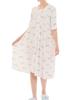 Cool Touch Rib Knit Whale FreeSize [Narue] Nightshirt, Dress, Women's, White,