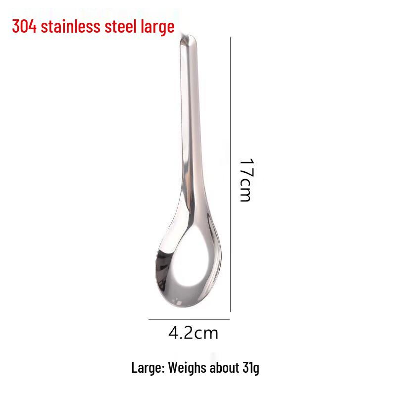Wutuo 304 Stainless Steel Flat Dining & Soup Spoon