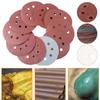 Perforated Replacement Sanding Discs Polished Red Sandpaper Self Adhesive Oxide Dry Sandpaper