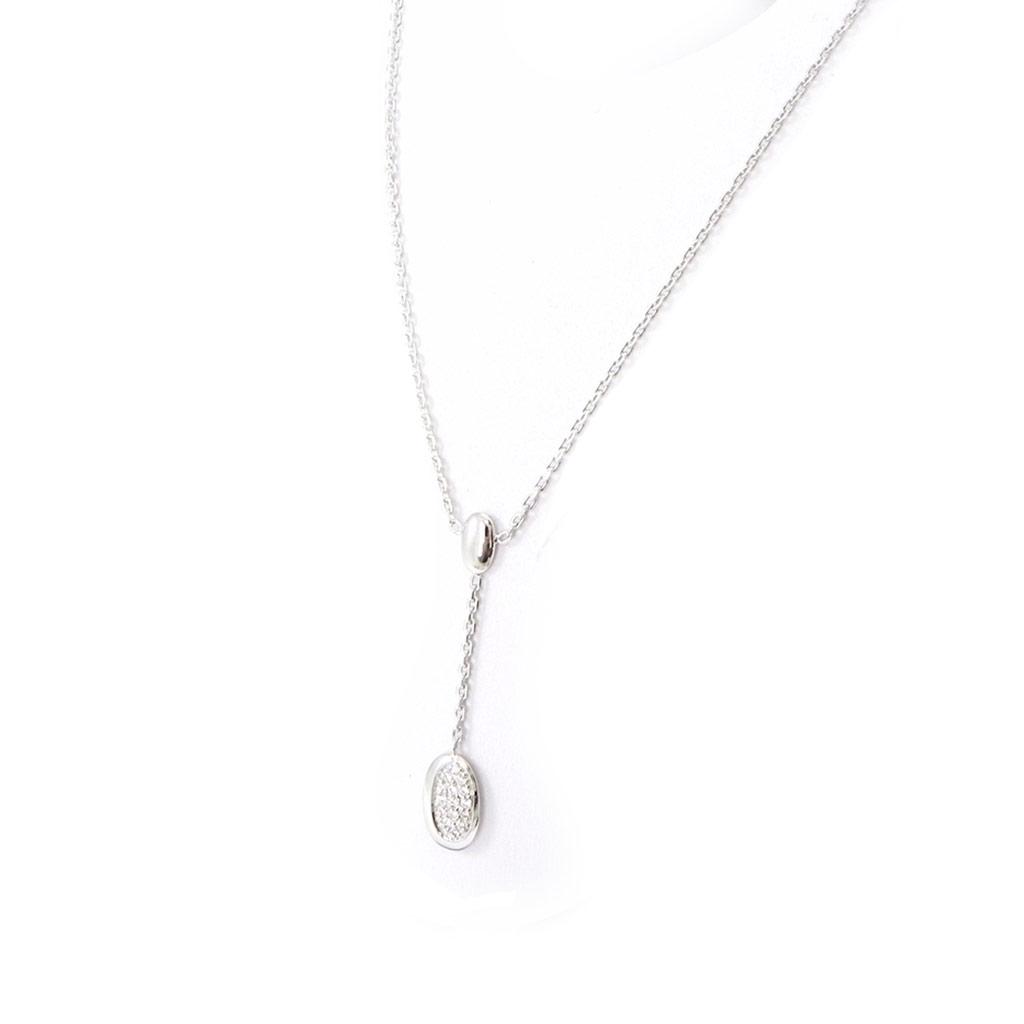 Altesse [I2931] - Белое серебряное ожерелье «Богиня»