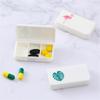 3 Grids Mini Portable Medicine Storage Box Travel Pill Box Small Drugs Capsule Packaging Box Household Small Organizer Container
