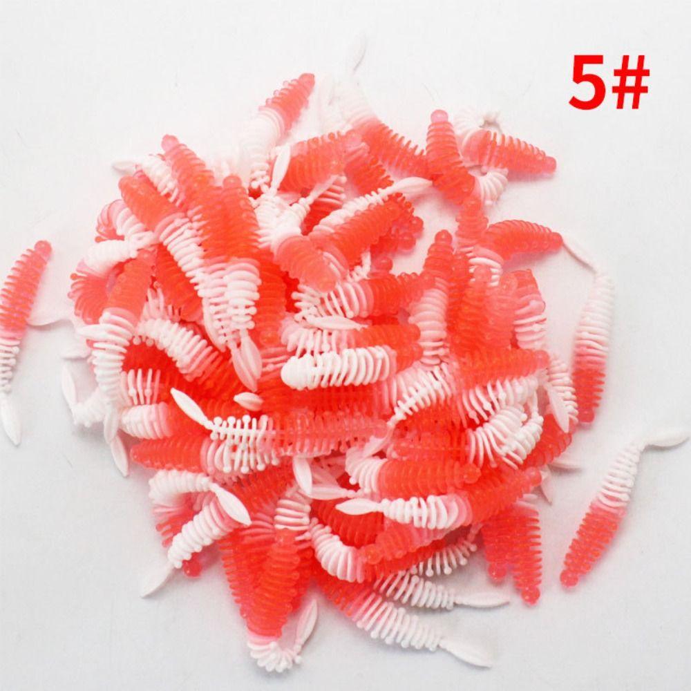 10PCS 5.5cm/1g Soft Fishing Lure PVC Soft Plastic Worm Lures New Fishing Tackle  Ocean Sea