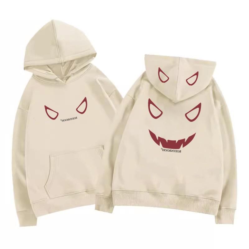 Mens Womens Hooded Oversized Hip Hop Sweatshirt Winter Fleece Lined Streetwear Graphic Print Loose Fit