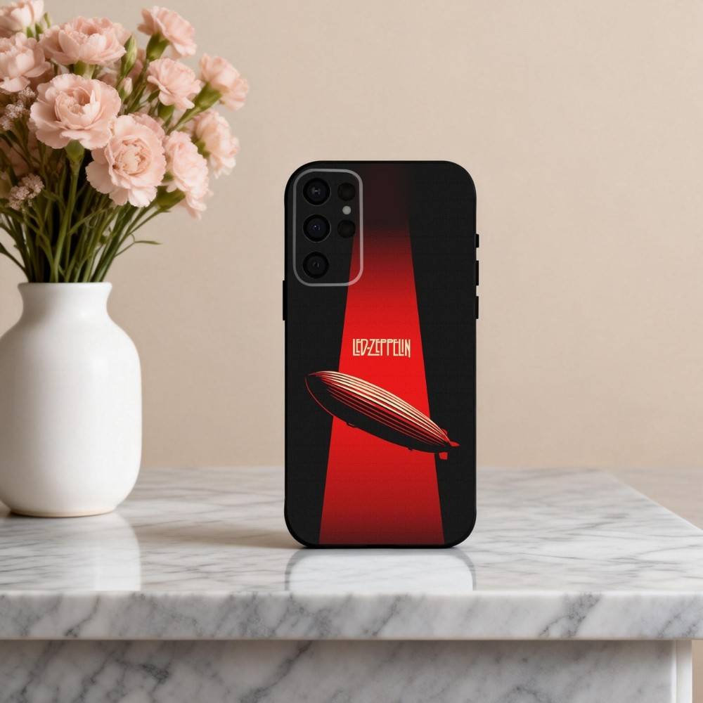 Крутой чехол для телефона с L-Led Z-Zeppelin BAND для Samsung S25, S24, S21, S22, S23, S30, Ultra, S20, Plus, Других. Мягкий черный чехол