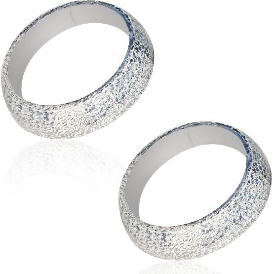 Exhaust Donut Gasket 2PCS 2.5Inch Exhaust Manifold Gasket Grade Graphite Material Donut Gaskets Seal Muffler Ring Replacement Prevent Leaking Between