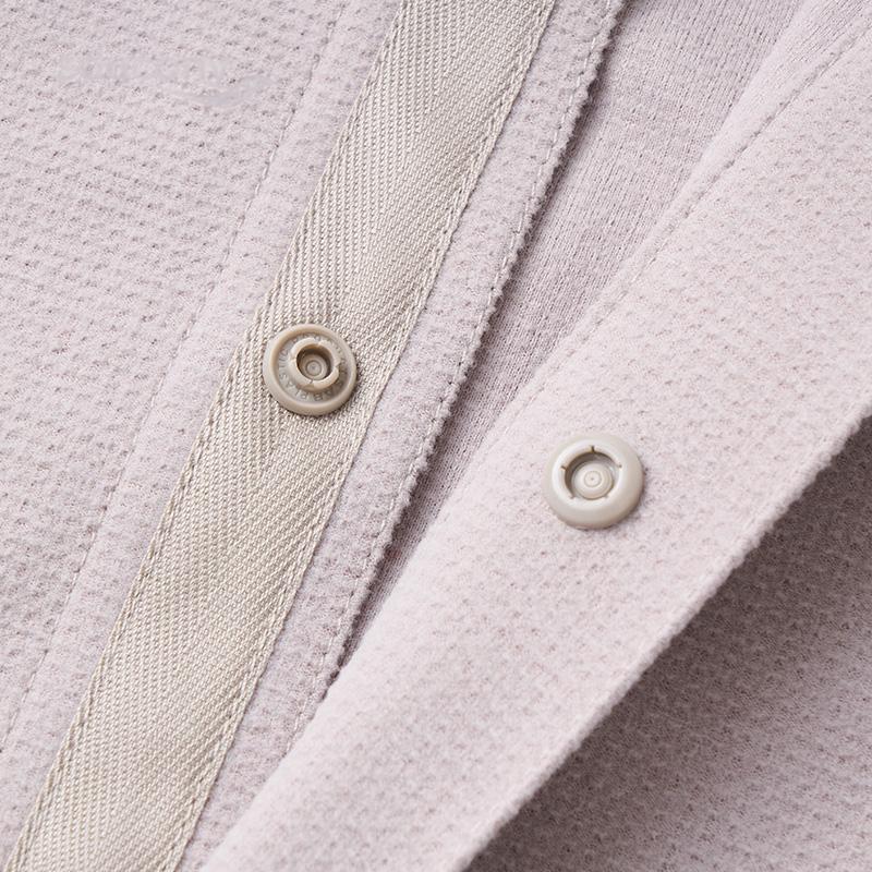 SAUCONY SS24 Outdoor Solid Soft Comfortable Casual Knit Shirt Long Sleeve Men tops Light-Hakki SC2249040A-KH01