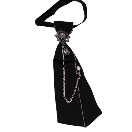 Стильный школьный галстук для мальчиков, одежда без завязок, изысканный моющийся воротник