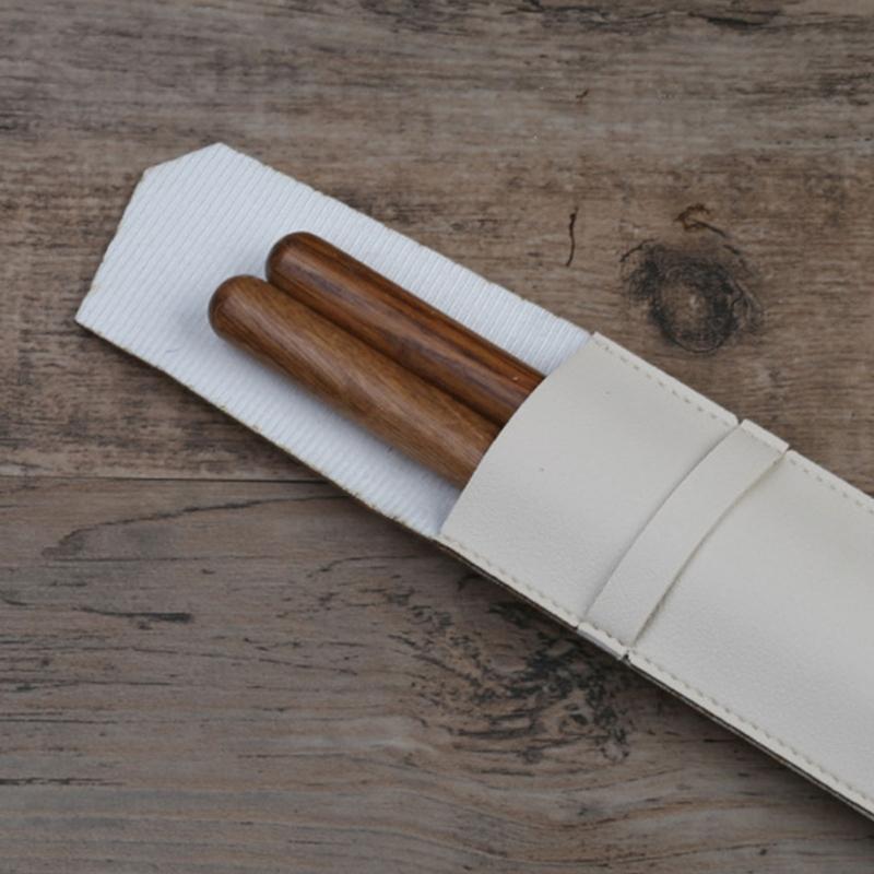 Защитный чехол для барабанных палочек из искусственной кожи, портативный чехол для хранения барабанных палочек, водонепроницаемая сумка для барабанных палочек, удобная для переноски