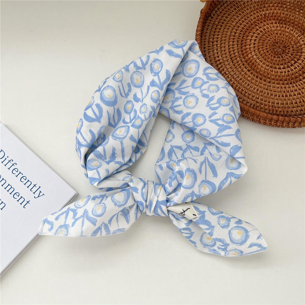 Модный декоративный шарф, повязка для волос, резинка для волос 70, маленький квадратный шарф, шелковый шарф, женский весенне-осенний универсальный маленький шарф, профессиональный шарф