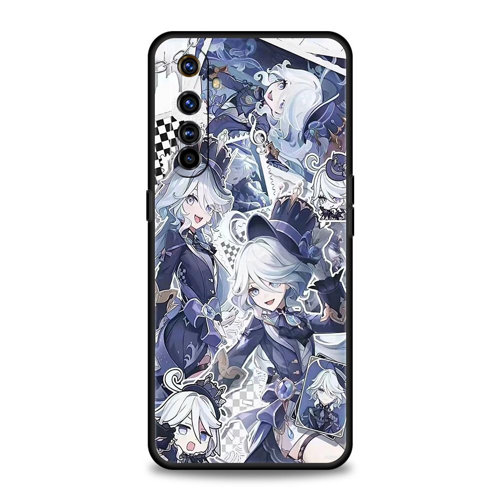 Чехол для телефона Genshin Impact Furina Для Realme 13 12 11 10 9 8 5G 7 C25 C35 GT5 GT3 GT2 Pro Plus Для Realme GT Neo 2 3 3T 5 Чехол