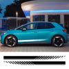 2 шт. Наклейки на боковые юбки дверей автомобиля Для Volkswagen VW ID.3 ID3 GTX В стиле гоночных полос Виниловая пленка Наклейки Аксессуары для тюнинга авто
