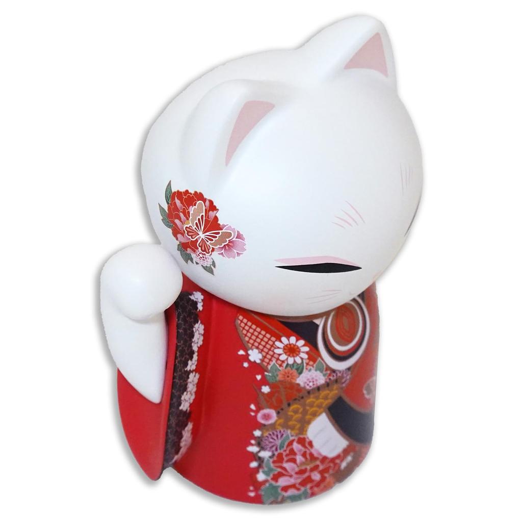 kimmidoll KICHI Maneki Neko 9cm MNFL002 Doll, Tall,