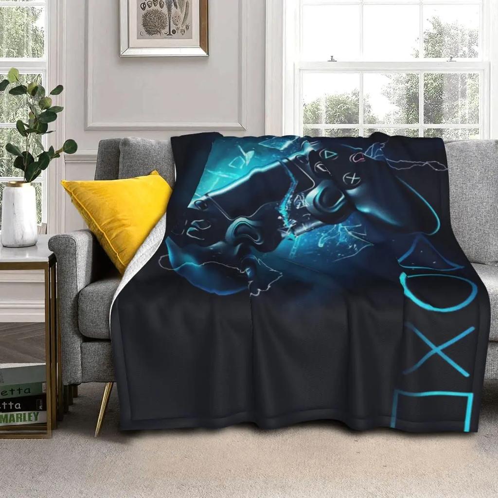 Плед для геймпада, классный игровой подарок для мальчиков, плед для игрового контроллера, мягкий фланелевый плед для дивана для детей.