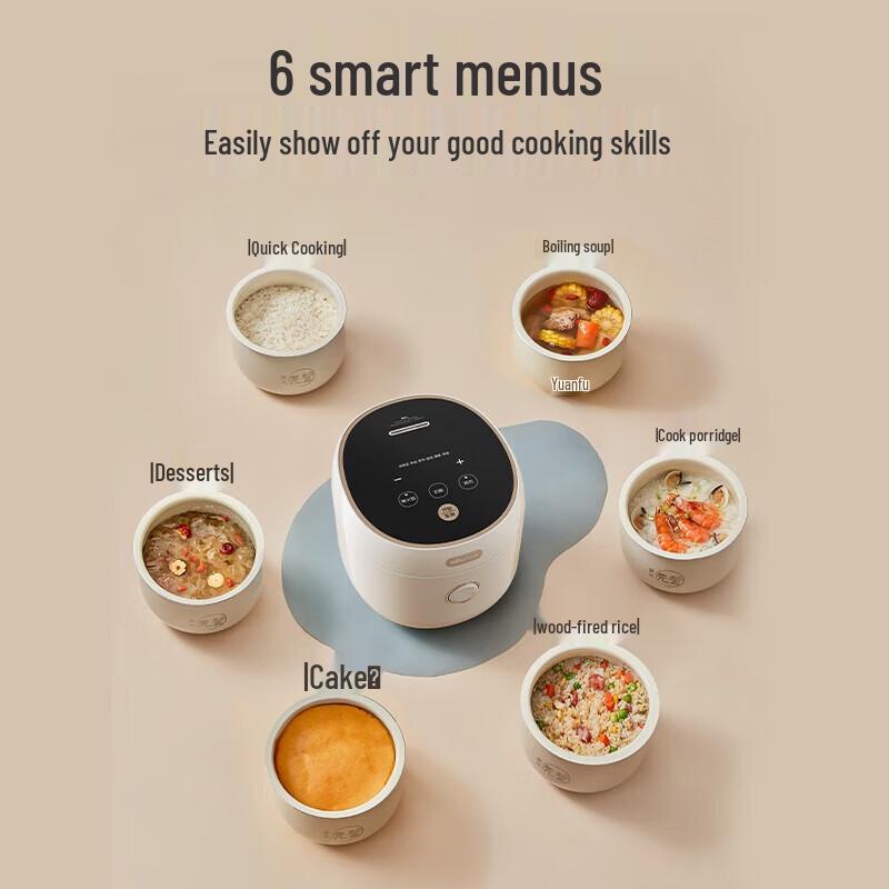 Bear 3L Micro-Pressure Multi-Cooker CN plug (adapter included)