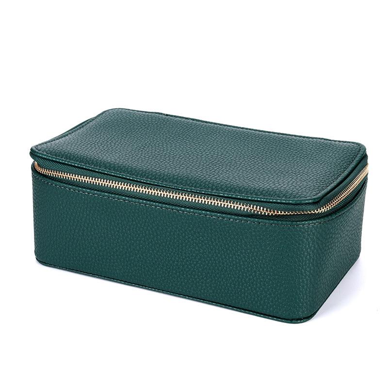 Portable Travel Creative Jewelry Storage Boxes Miniature Separate Bag Women's Jewelry Organizer Case Leather Ring Earring Necklace Ornaments Packaging