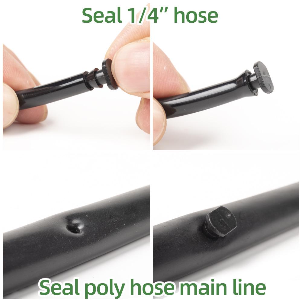 Заглушка для колючей трубки 4/7 мм для ирригации - Верхняя микро-спрей капиллярная насадка для ремонта ПЭ трубы