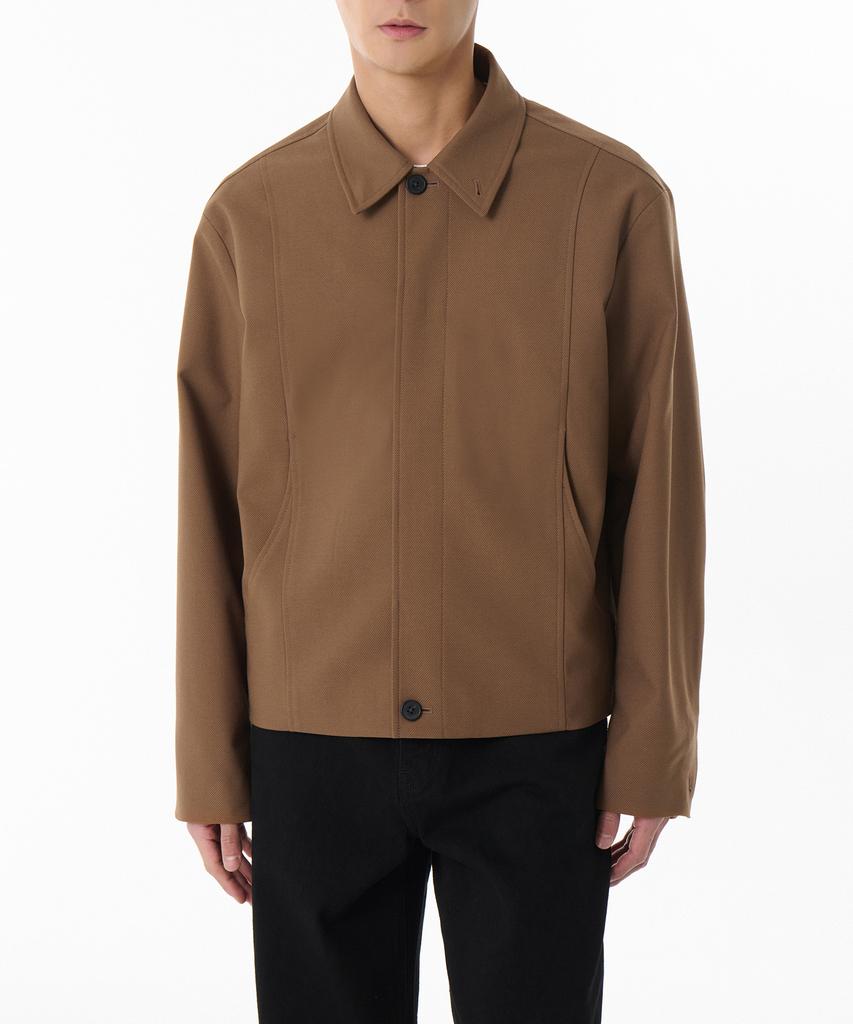 Musinsa Standard Whipcord Structured Minimal Jacket [Desert Brown]