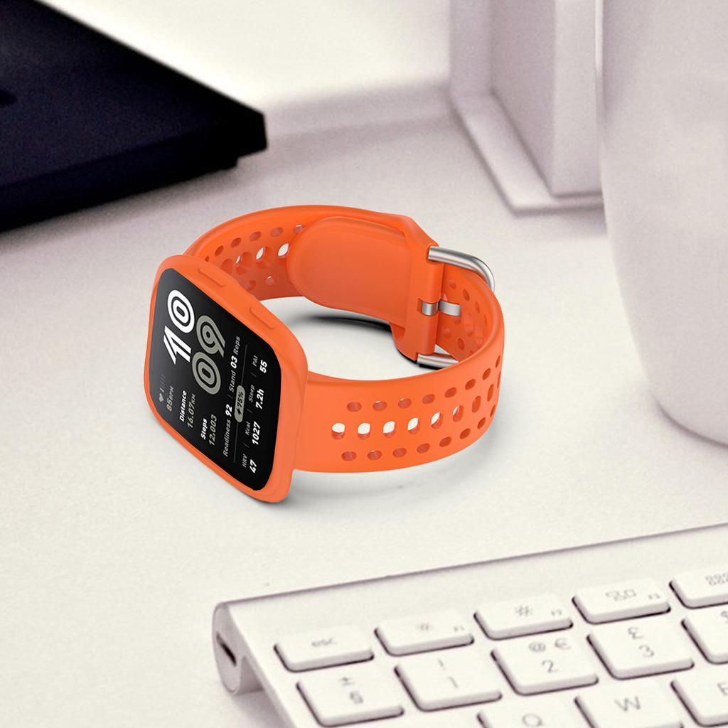 Оригинальный силиконовый+чехол для Amazfit Bip 6, аксессуары для ремешка, мягкий дышащий ремешок Correa+защитная накладка-бампер для браслета Amazfit Bip6