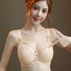 Европейский и американский изысканный кружевной бюстгальтер большого размера с перекрестными бретелями, дышащий, с боковой поддержкой груди, U-образной спинкой, красивое нижнее белье
