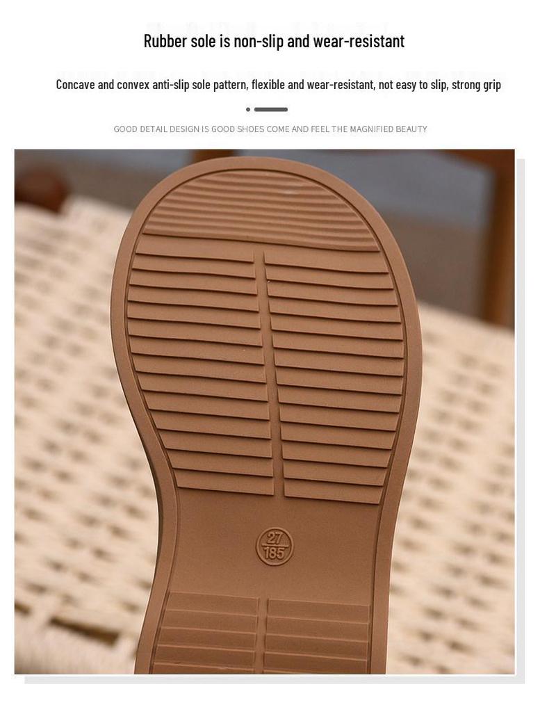 Милые женские кожаные туфли - Мягкая подошва, Стильная версия Весна/Осень 2026