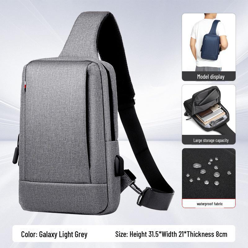 Высококачественная водонепроницаемая сумка-мессенджер для мужчин и женщин из трансграничной моды - модная повседневная дорожная сумка через плечо на груди.