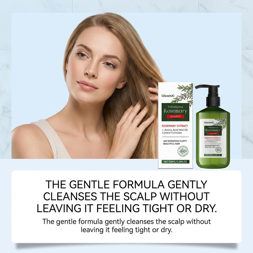 Rosemary Volumizing Shampoo, Silky Smooth Daily Scalp Care