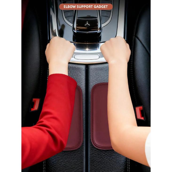 2PCS Car PU Door Armrest Pads Memory Foam Car Cushion Pad PU Leather Car Elbow Rest Pad Headrest In The Car Accessories