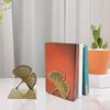 2Pcs Ginkgo Leaf Bookend Book Stopper Unique Support for Heavy Books Non-skid Gift Decorative