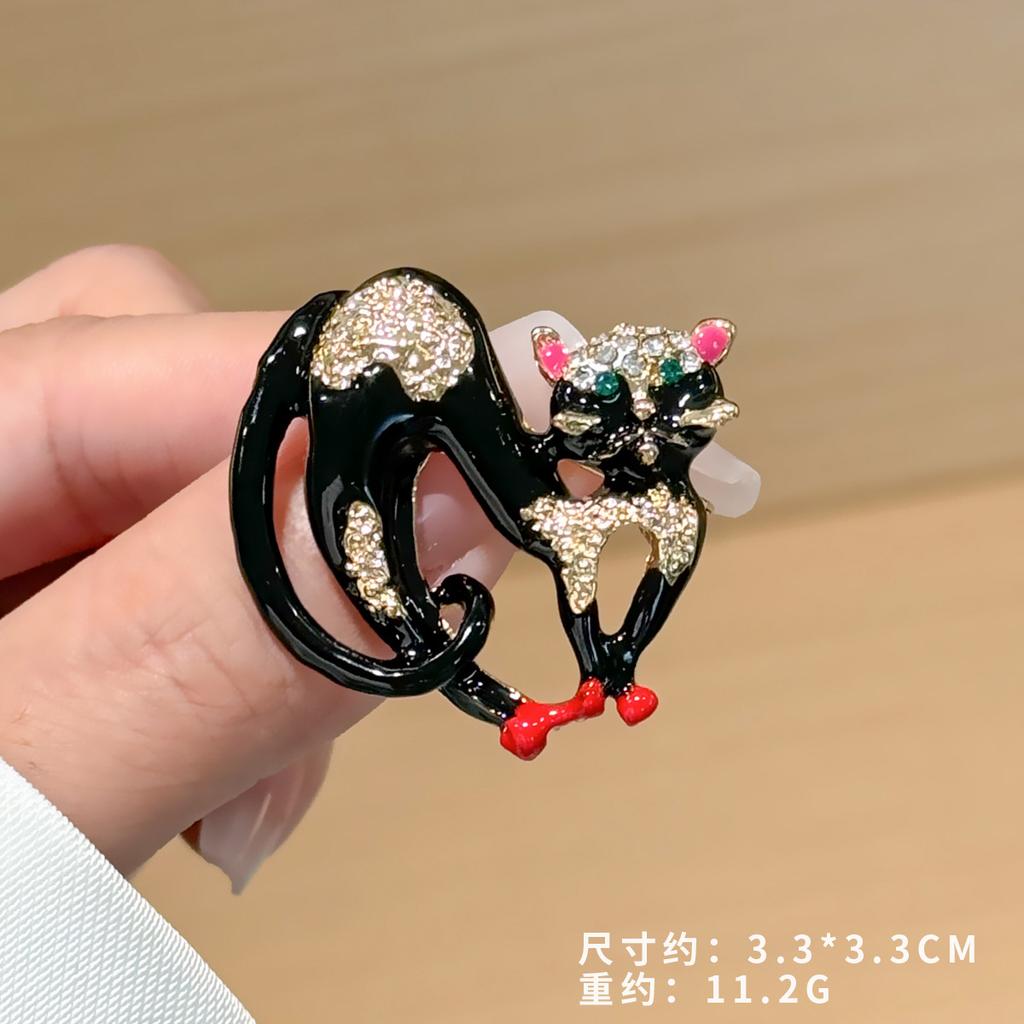 Креативная брошь в виде животного, милая личность, капающий котенок, корсаж, костюм, аксессуары, египетский ошейник для кошек, булавка