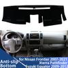 Для Nissan Frontier 2007-2021 Авто Накладка на приборную панель Коврик на панель Накладка на приборную панель Ковер Dashmat Коврики Защита от УФ лучей Аксессуары