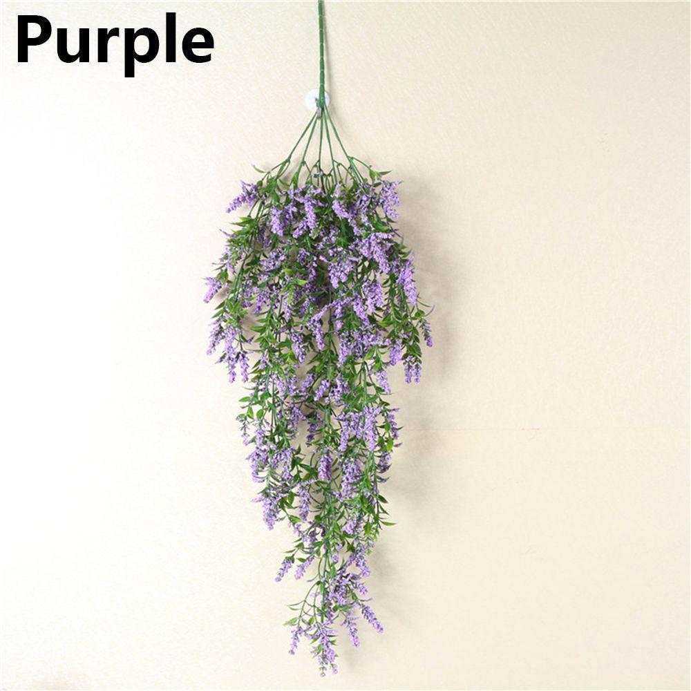 Room Bunch DIY Craft Artificial Lavender Wedding Wreath Decoration Vine Flower Garland Fake Plants