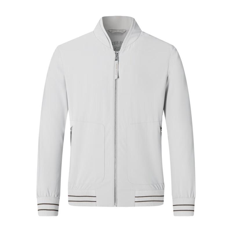SEPTWOLVES Men's Recycled Fabric Baseball Collar Jacket