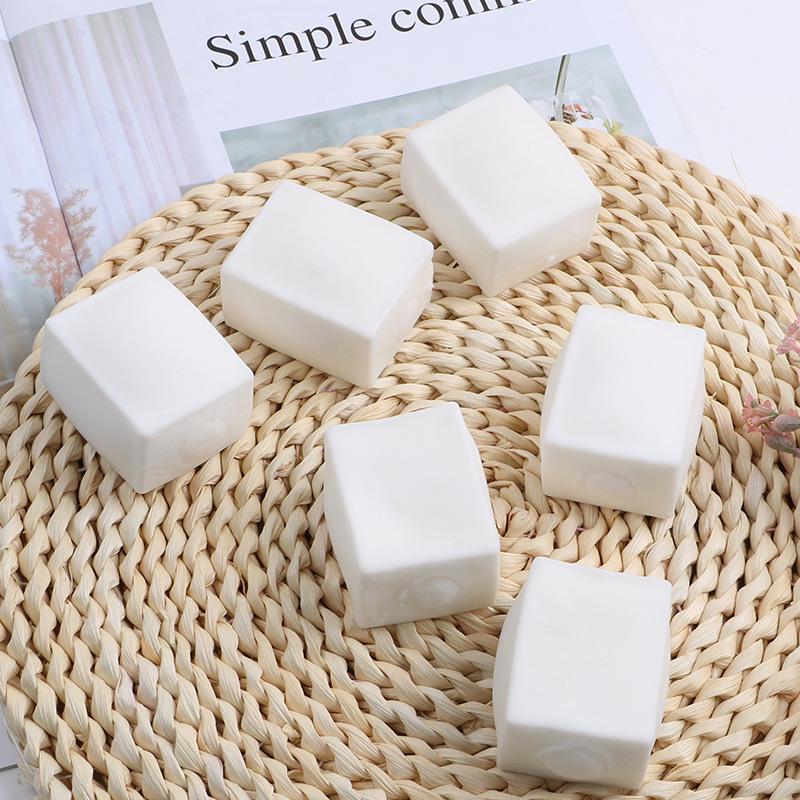 Tofu Slow Rebound Decompression Toy - Kneadable TPR Vent Artifact