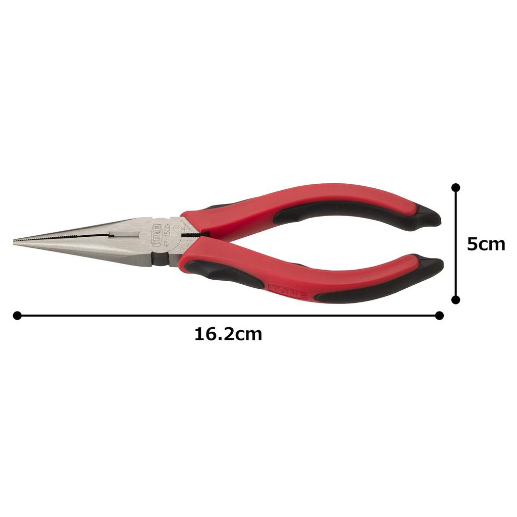 TONE Radio Pliers Grip Red Total Length 162mm (Master Type) RP-150G