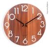 Настенные часы 12 дюймов, Модные и простые, Махагони, Кварцевые, Креативные настенные часы в скандинавском стиле, Бесшумные деревянные, Настенные часы для гостиной
