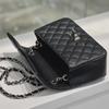 Diamond Flap Genuine Leather Women's Chain Shoulder Bag - Trendy High-Grade Small Square Crossbody for Autumn/Winter