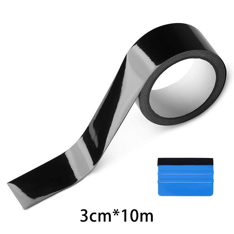 Car Film High Gloss Vinyl Wrap Kit For Black Out Chrome Delete For Window Trim Car Film Anti Scratch Tape