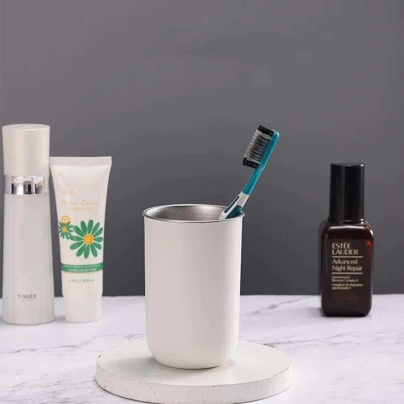 300ML Double-layered Insulated Espresso Cup with Lid Stainless Steel Inner Thermos Cup Leak-proof Portable Outdoor Travel Cup