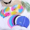 Classic High Elastic Long Hair Waterproof Flexible Silicone Colorful Swimming Hat Swimming Cap Swim Pool Hat Bathing Cap
