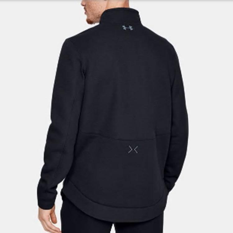 Under Armour SC Basketball Sports однотонная толстовка с высоким воротником, мужские топы, черные 1342981-001
