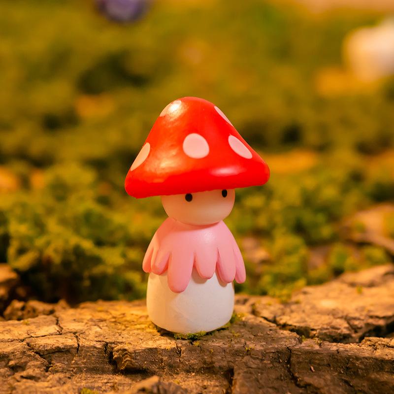 Micro Landscape Baubles Mushroom Doll Cake Fleshy Decorations Student Handmade Accessories Plastic Crafts