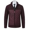 Men's Spring and Fall Thickened Knitted Jacket Long Sleeve Stand-up Collar Zipper Jacket