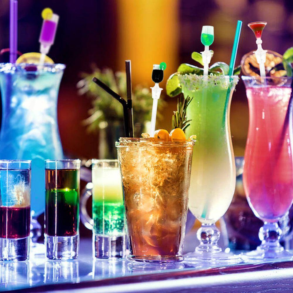 10Pcs/Set Party Acrylic Bar Tool Mixing Sticks Drink Stirrers Stirring Sticks Cocktail